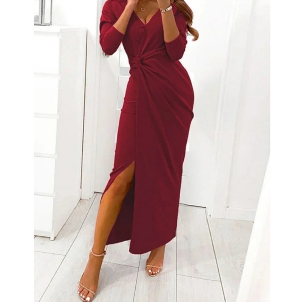 Asymmetrical Wrap Dress